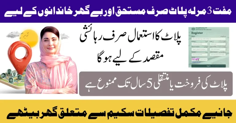 Apni Zameen Apna Ghar Program Punjab Web Portal for Online Registration 2025